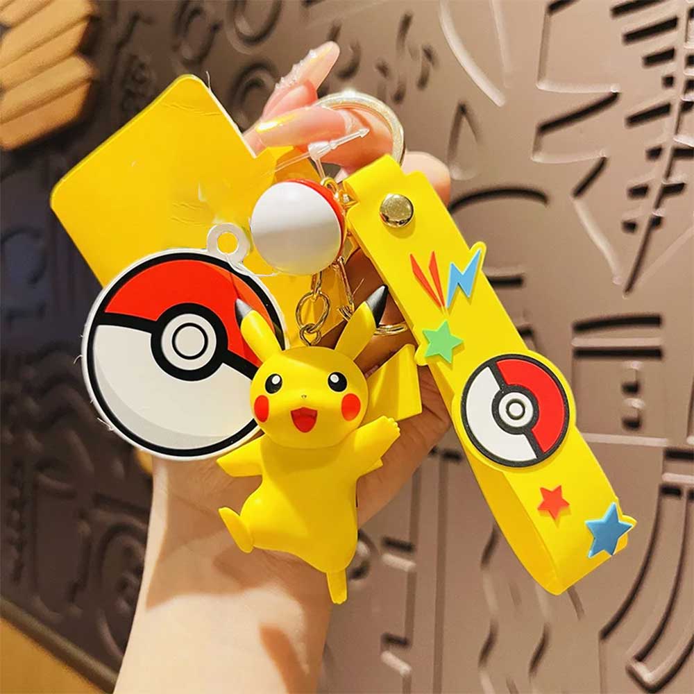 Pokémon Keychain Anime Doll Pikachu Car Pendant Couple Backpack Pendant Desktop Decoration Toy Gift