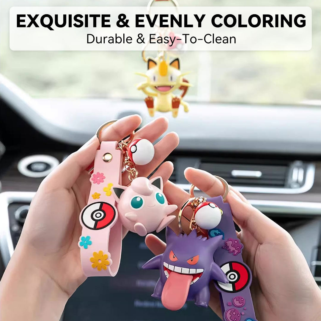 Pokémon Keychain Anime Doll Pikachu Car Pendant Couple Backpack Pendant Desktop Decoration Toy Gift