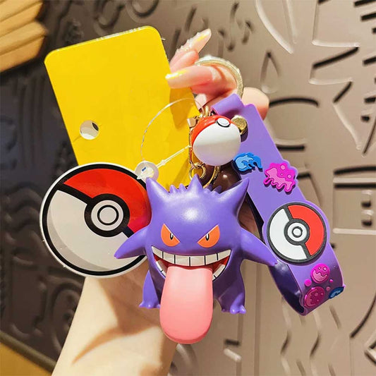 Pokémon Keychain Anime Doll Gengar Car Pendant Couple Backpack Pendant Desktop Decoration Toy Gift